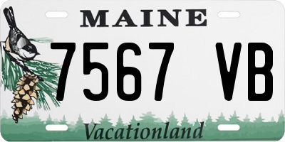 ME license plate 7567VB