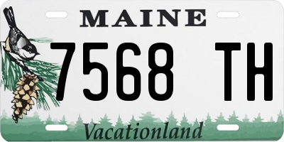 ME license plate 7568TH