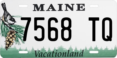 ME license plate 7568TQ
