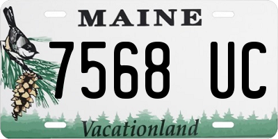 ME license plate 7568UC