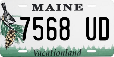 ME license plate 7568UD