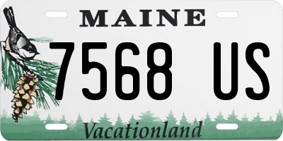 ME license plate 7568US