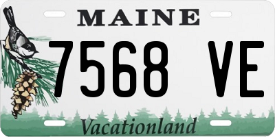 ME license plate 7568VE