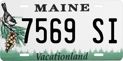 ME license plate 7569SI