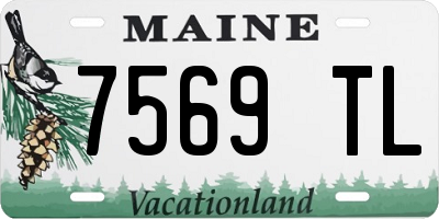 ME license plate 7569TL