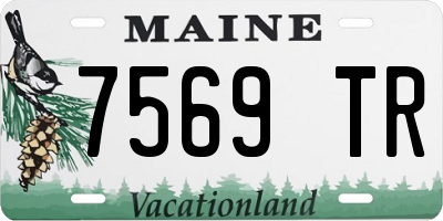 ME license plate 7569TR