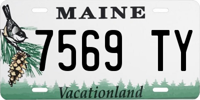 ME license plate 7569TY