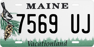 ME license plate 7569UJ