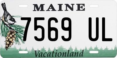 ME license plate 7569UL