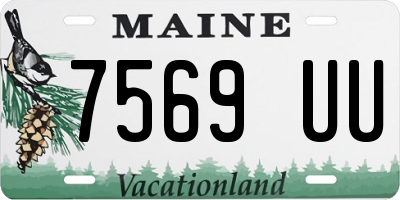 ME license plate 7569UU