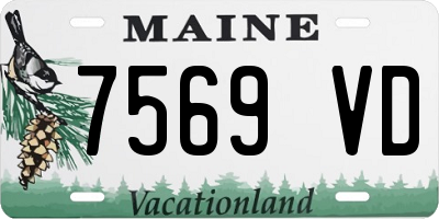 ME license plate 7569VD