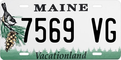 ME license plate 7569VG