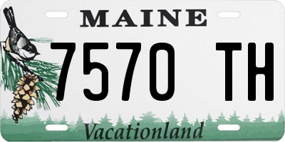 ME license plate 7570TH