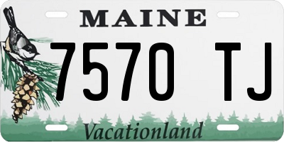 ME license plate 7570TJ