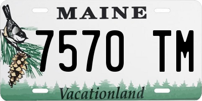 ME license plate 7570TM