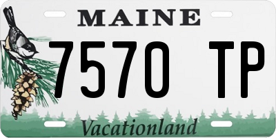 ME license plate 7570TP