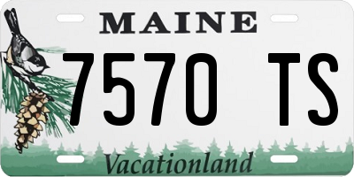 ME license plate 7570TS