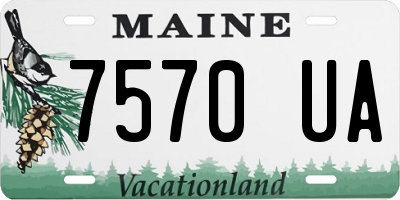 ME license plate 7570UA