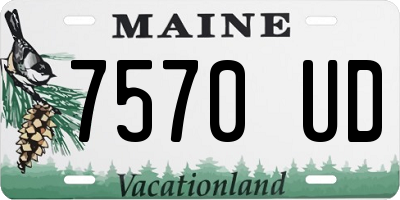 ME license plate 7570UD