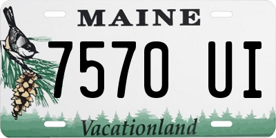 ME license plate 7570UI