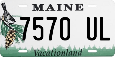 ME license plate 7570UL