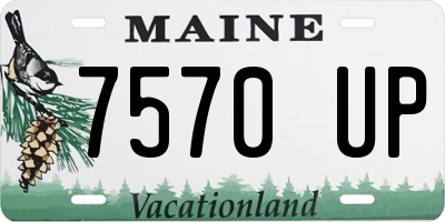 ME license plate 7570UP