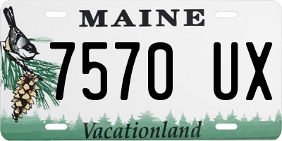 ME license plate 7570UX