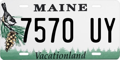 ME license plate 7570UY