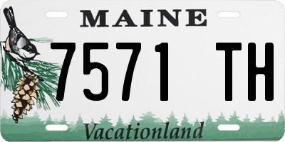 ME license plate 7571TH