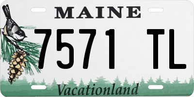 ME license plate 7571TL