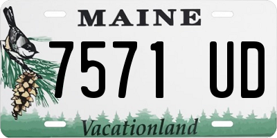 ME license plate 7571UD