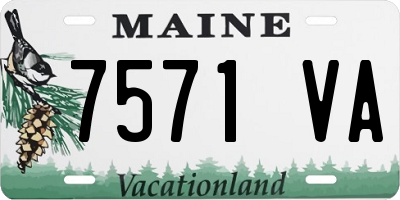 ME license plate 7571VA