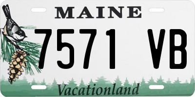 ME license plate 7571VB