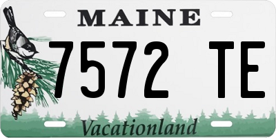 ME license plate 7572TE