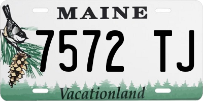 ME license plate 7572TJ