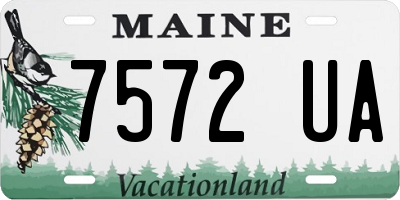 ME license plate 7572UA