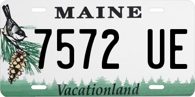 ME license plate 7572UE