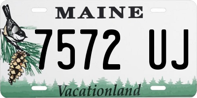 ME license plate 7572UJ