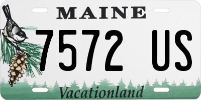 ME license plate 7572US