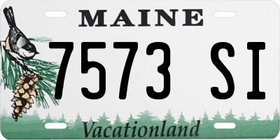 ME license plate 7573SI