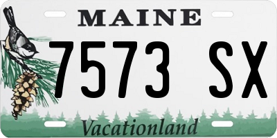 ME license plate 7573SX