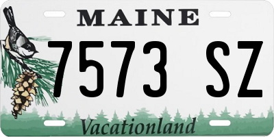 ME license plate 7573SZ