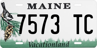 ME license plate 7573TC