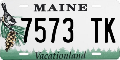 ME license plate 7573TK