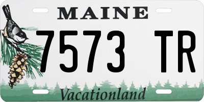 ME license plate 7573TR
