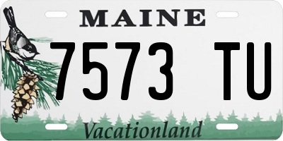 ME license plate 7573TU