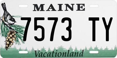 ME license plate 7573TY