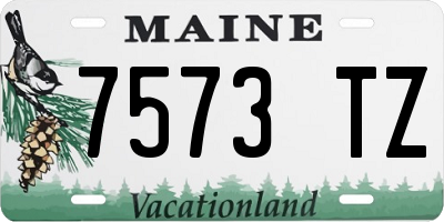 ME license plate 7573TZ