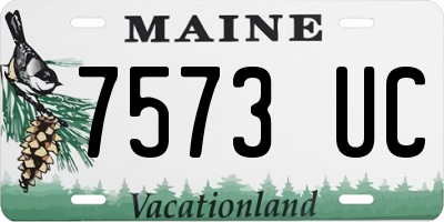 ME license plate 7573UC