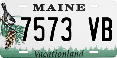 ME license plate 7573VB